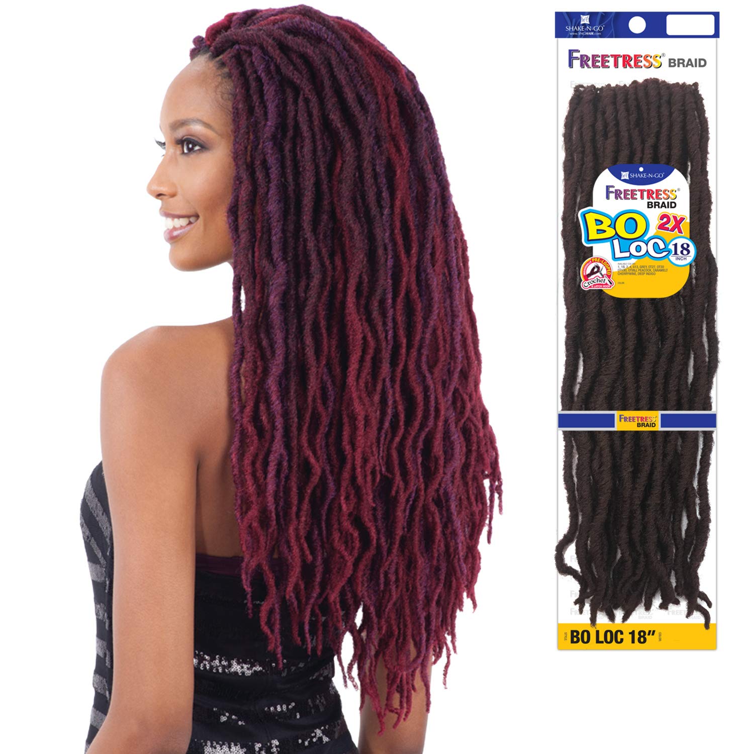 FREETRESS 2X BO LOCS 18" CROCHET HAIR Super Beauty Online