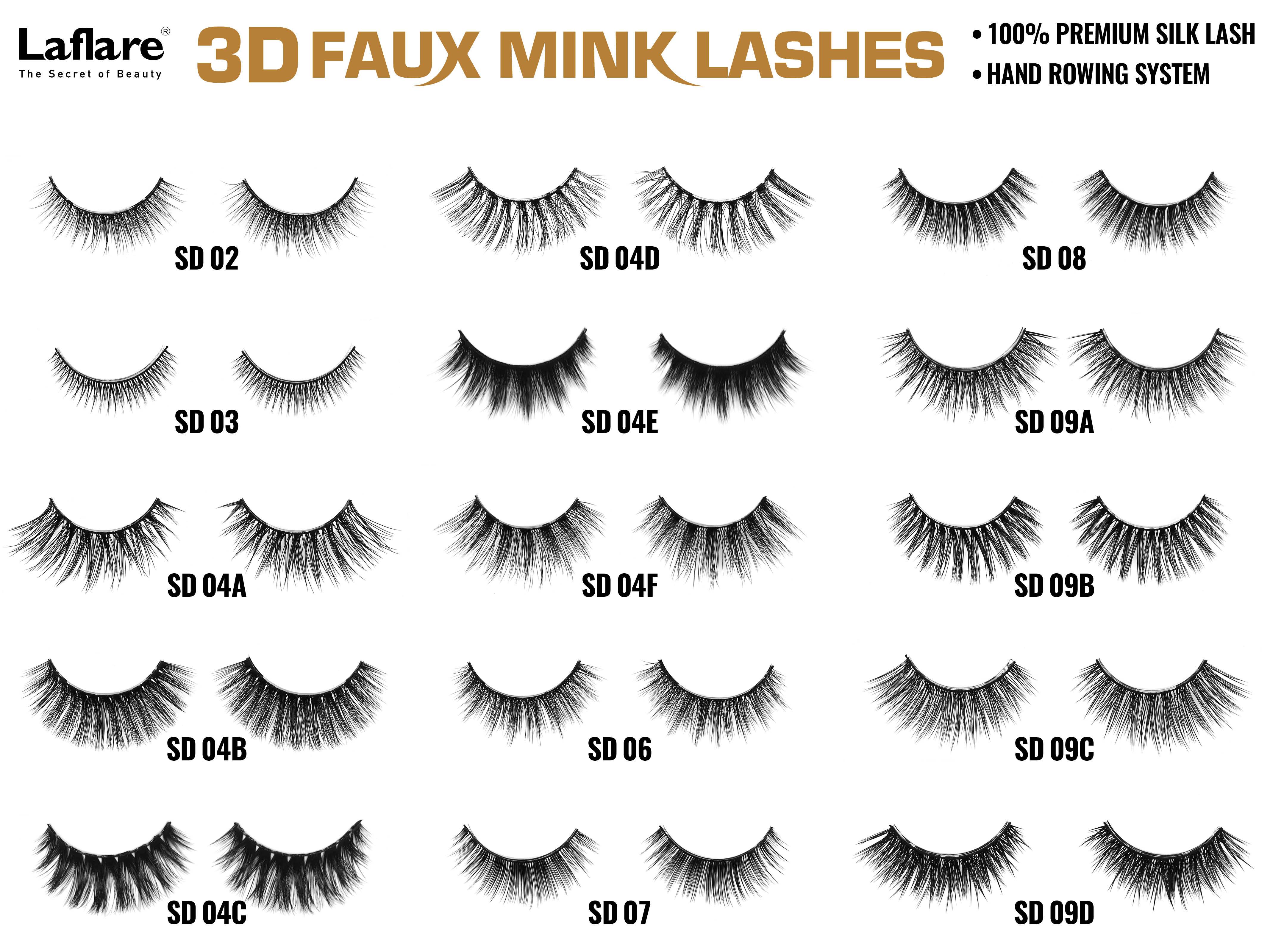 long flare 3d eyelash extentions