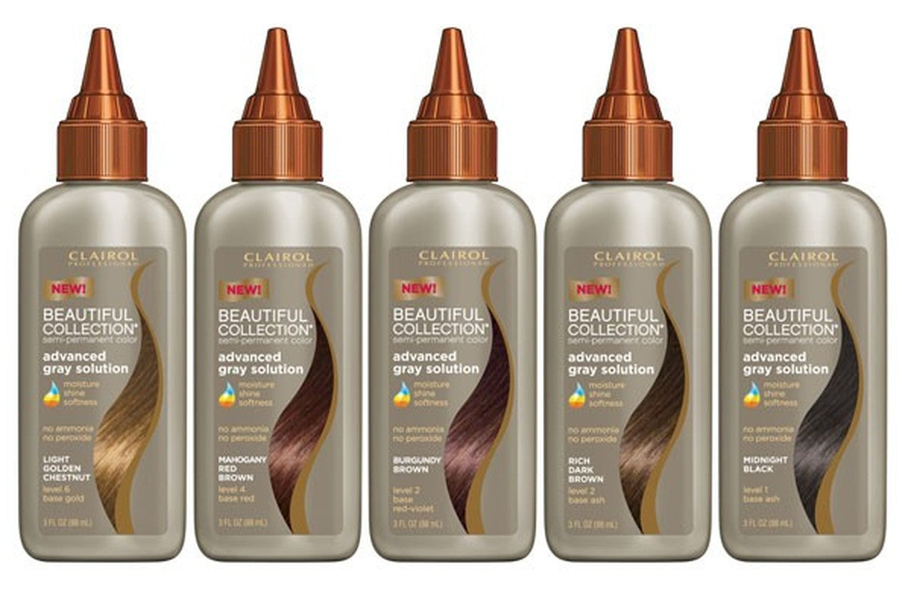 Clairol Beautiful Collection Advanced Gray Solution Semi-Permanent Col -  Super Beauty Online