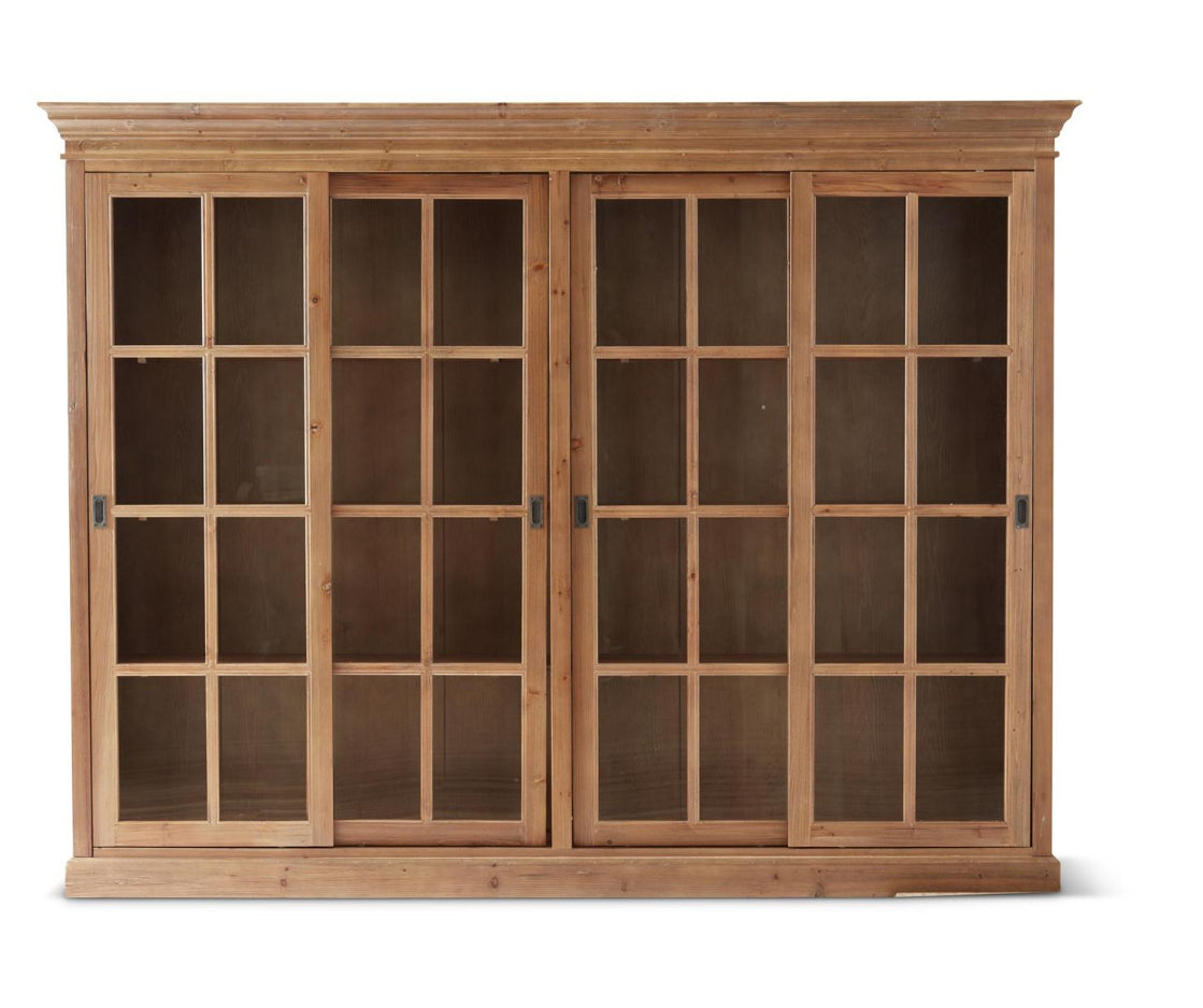 99” 4 Glass Sliding Door Display Cabinet