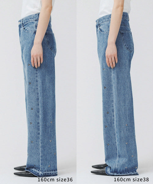 M TO R / ［PANTS］BIJOU STRAIGHT DENIM (パンツ / デニムパンツ