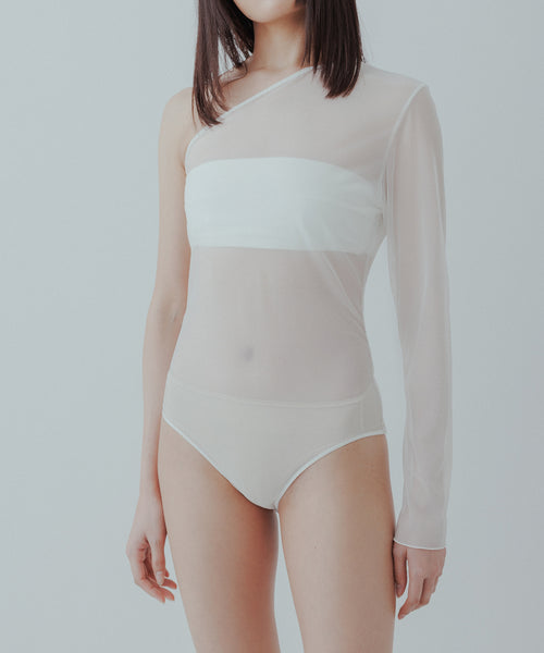 BIOTOP(ビオトープ) / 【yo BIOTOP】One shoulder sheer bodysuit ...