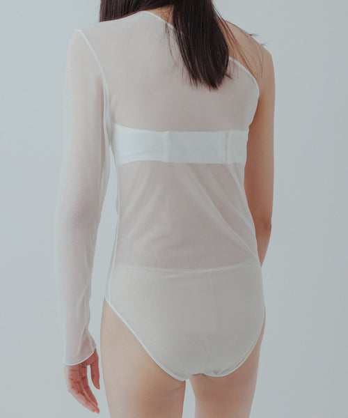 BIOTOP / 【yo BIOTOP】One shoulder sheer bodysuit (トップス