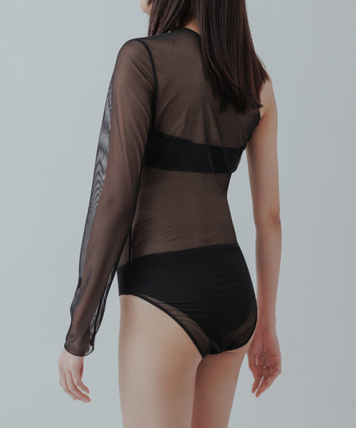 BIOTOP(ビオトープ) / 【yo BIOTOP】One shoulder sheer bodysuit