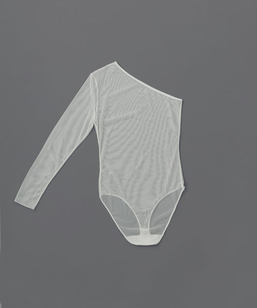 BIOTOP(ビオトープ) / 【yo BIOTOP】One shoulder sheer bodysuit 