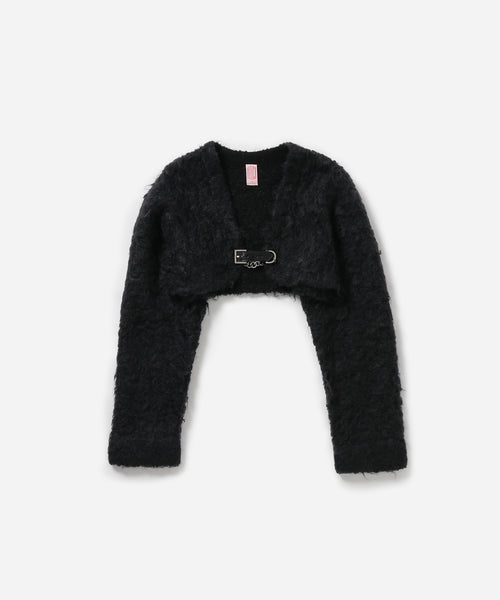 BIOTOP(ビオトープ) / WOMEN【fetico】 MOHAIR KNIT CROPPED CARDIGAN 