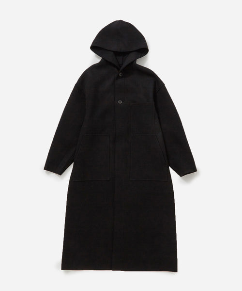 BIOTOP / 【HYKE】MELTON HOODED WORK COAT (ジャケット