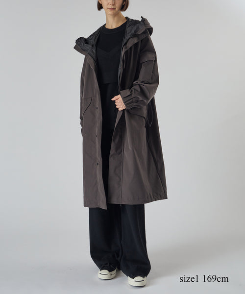 WOMEN【HYKE for BIOTOP】 TASLAN TWILL SHELL COAT EX