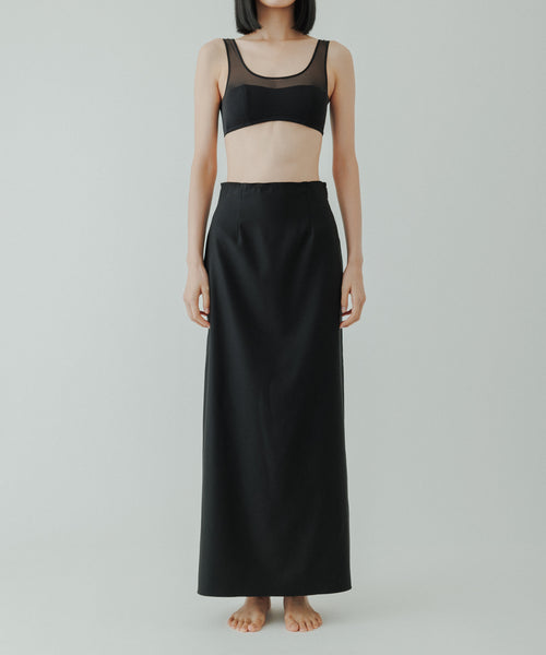 yo biotoplingerie Wool sheer tight skirt