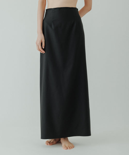 カラーホワイトyo BIOTOP Knit tight long skirt