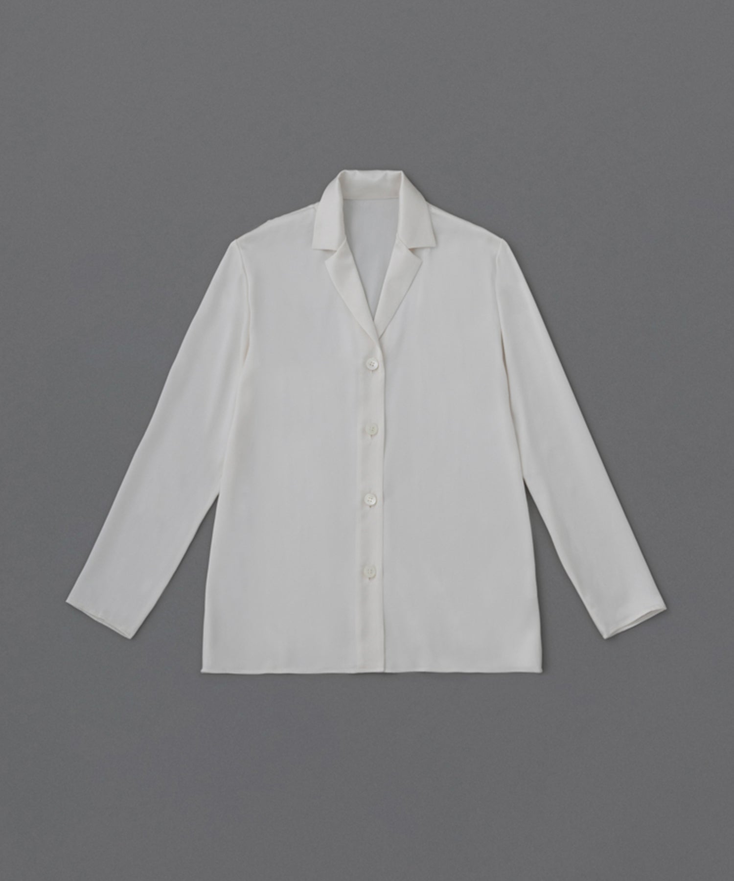 *yo biotop*silk jersey collar shirt