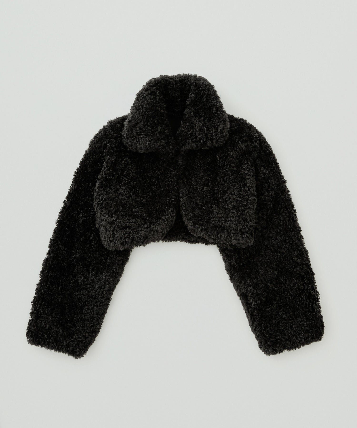 Opulent Faux Fur Cropped Jacket - Ivory - Ivory / XS