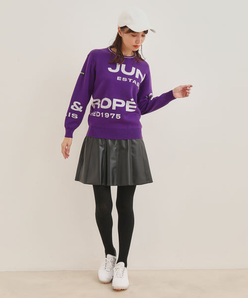 JUN&ROPÉ / リサイクル2WAYレザーパネル切替スカート (スカート