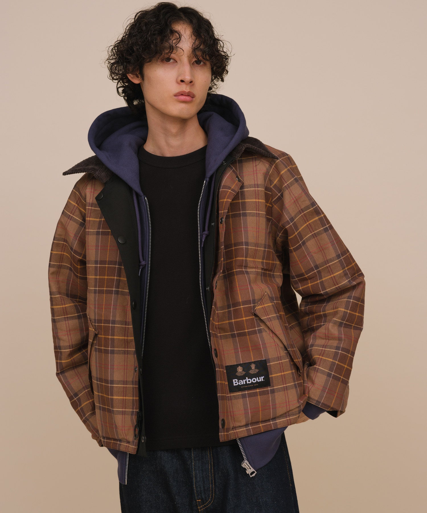 BARBOUR/バブアー別注TRANSPORT リバーシブルブルゾンアダムエロペ ...