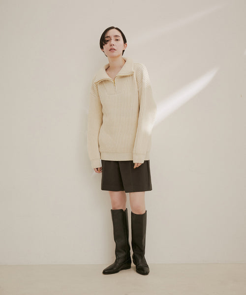 SALON adam et ropé / 【OLDDERBY KNITWEAR】ハーフジップハイネック