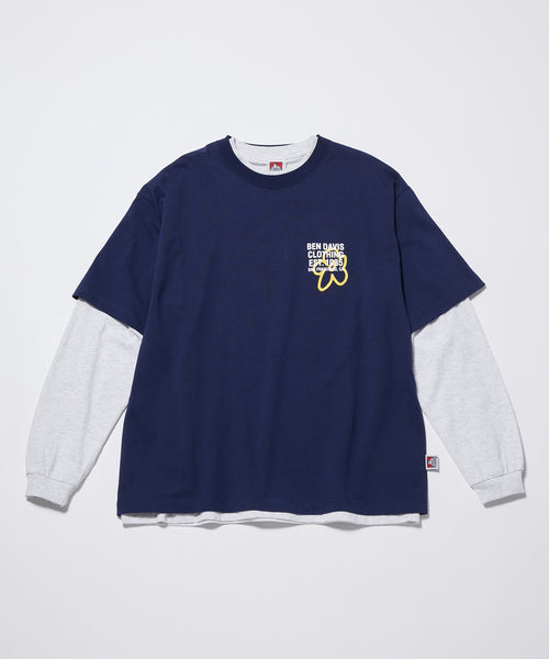 JUNRed / BENDAVIS別注 / リアルレイヤードロングTシャツ (トップス