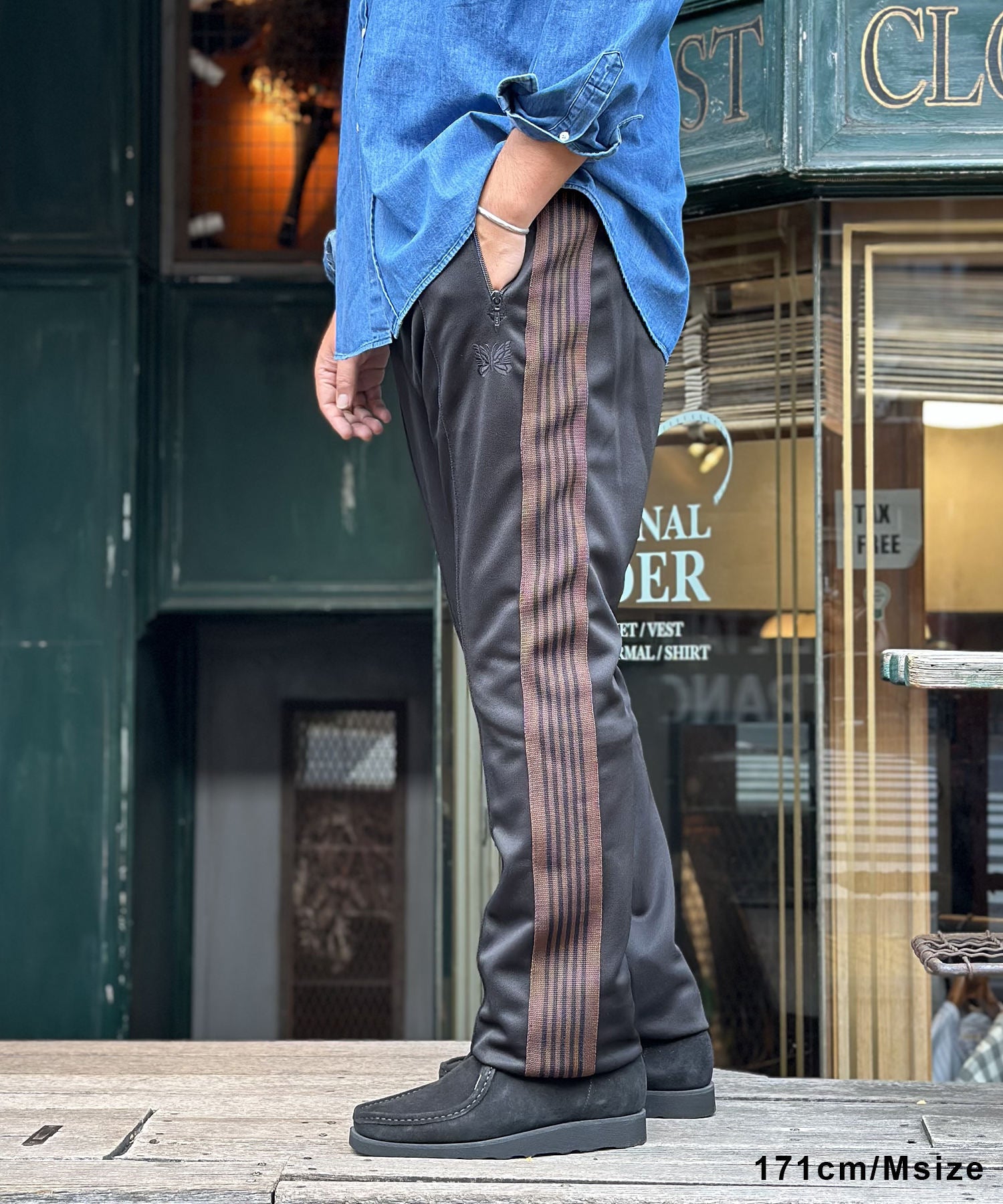 別注》【NEEDLES/ニードルズ】 Narrow Track Pant - Poly Smooth 