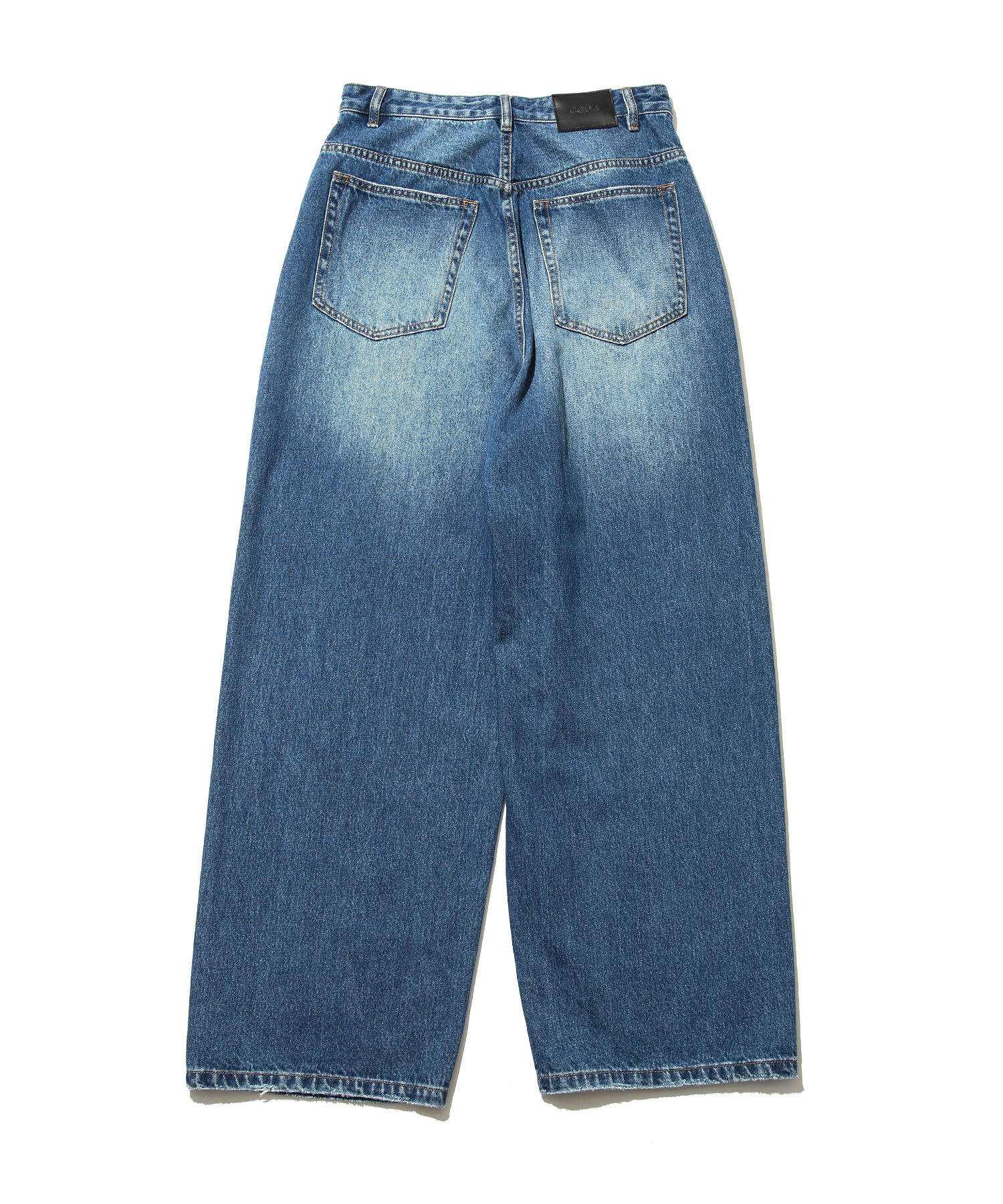 CODA/コーダ】WASHED DISTRESSED EXTENDED CUT LUFT JEANS