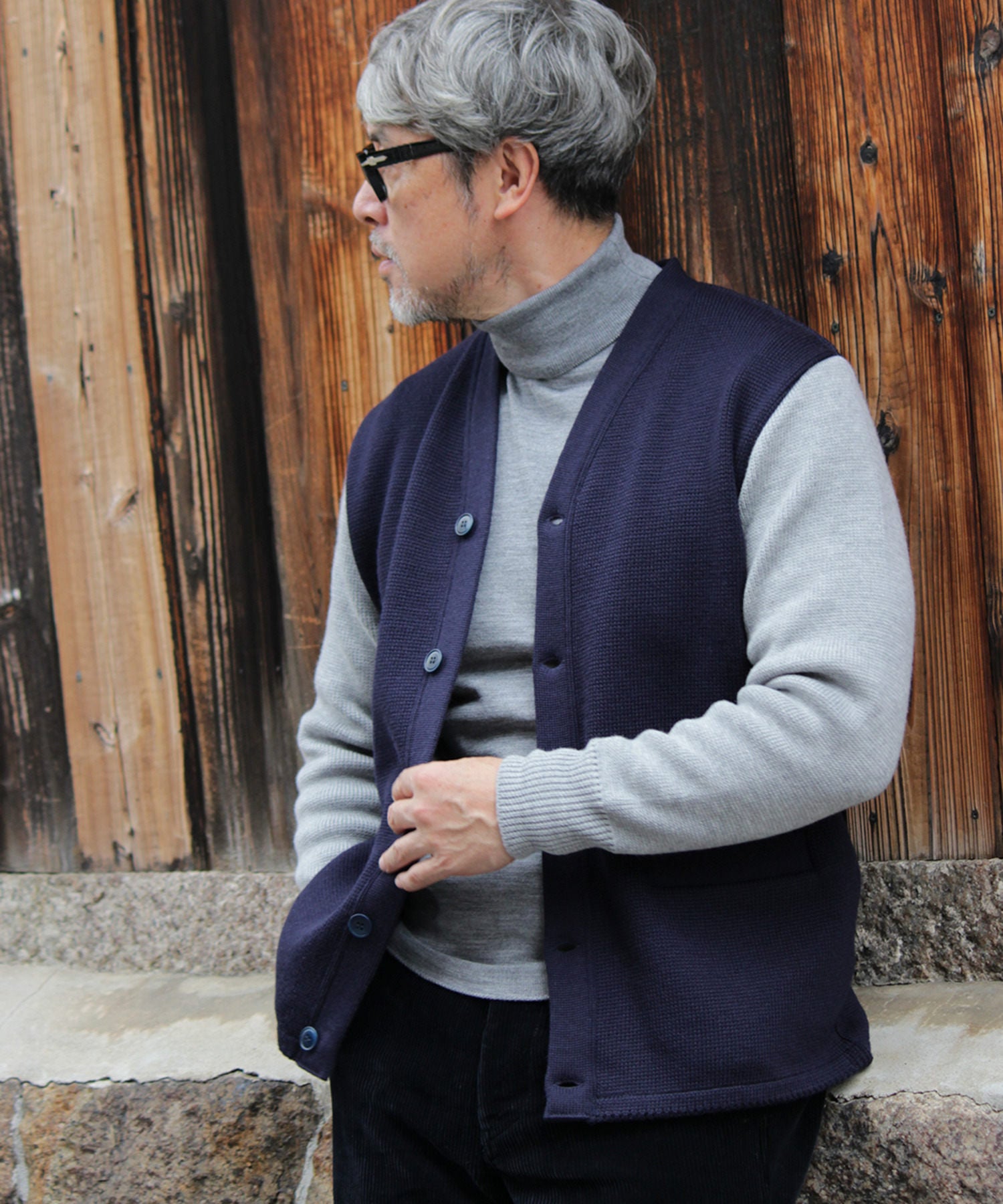 BONCOURA】BICOLOR IVY CARDIGAN ｜ ADAM ET ROPE' | アダムエロペ