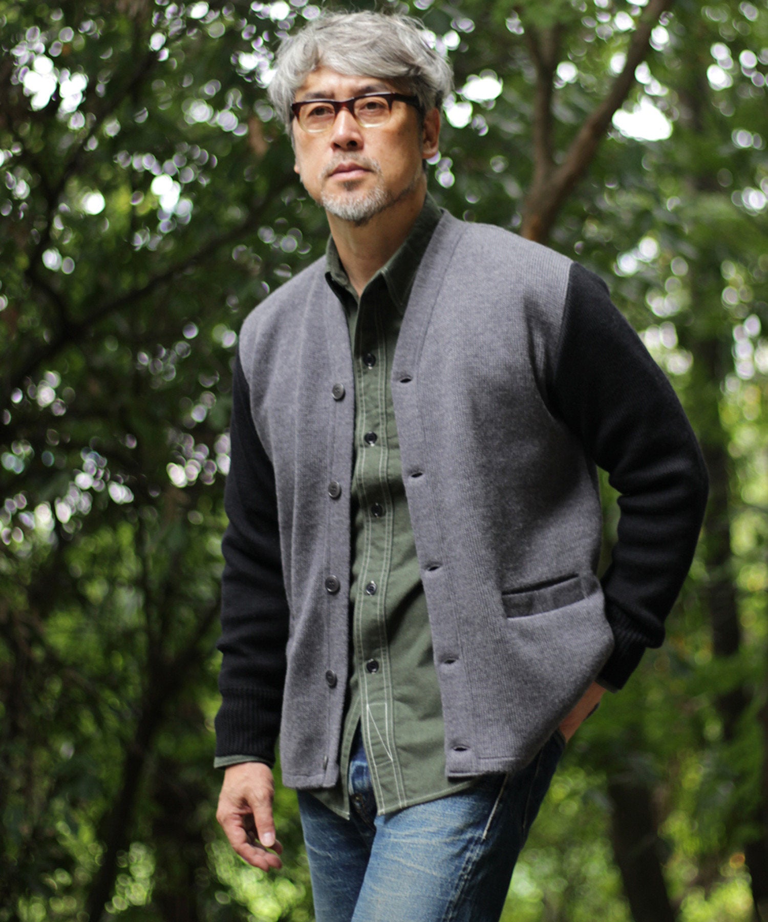 BONCOURA】BICOLOR IVY CARDIGAN ｜ ADAM ET ROPE' | アダムエロペ