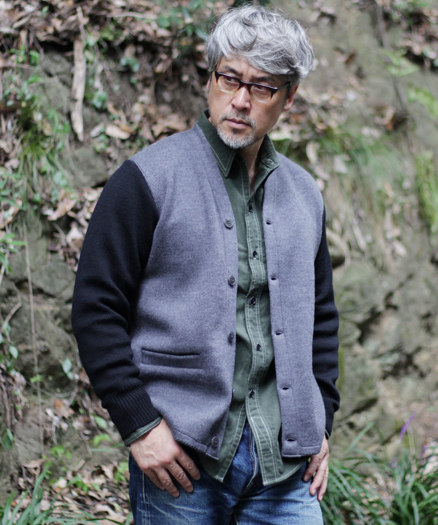 BONCOURA】BICOLOR IVY CARDIGAN ｜ ADAM ET ROPE' | アダムエロペ