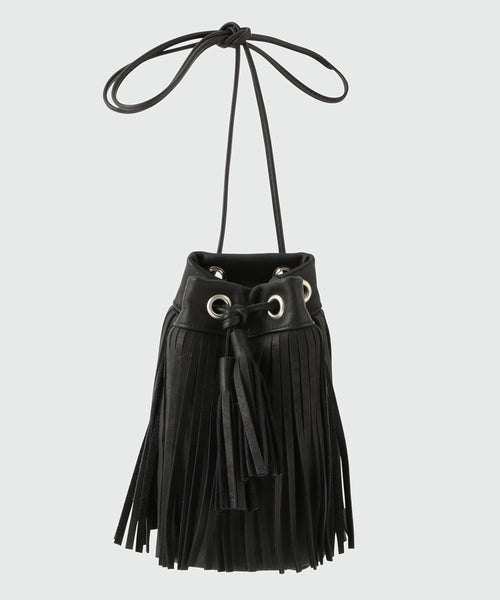 ADAM ET ROPÉ HOMME / Cow Leather Drawstring Bag S (バッグ