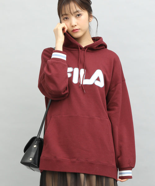 VIS / 【FILA×ViS】裏毛ロゴロングパーカー (トップス / パーカー