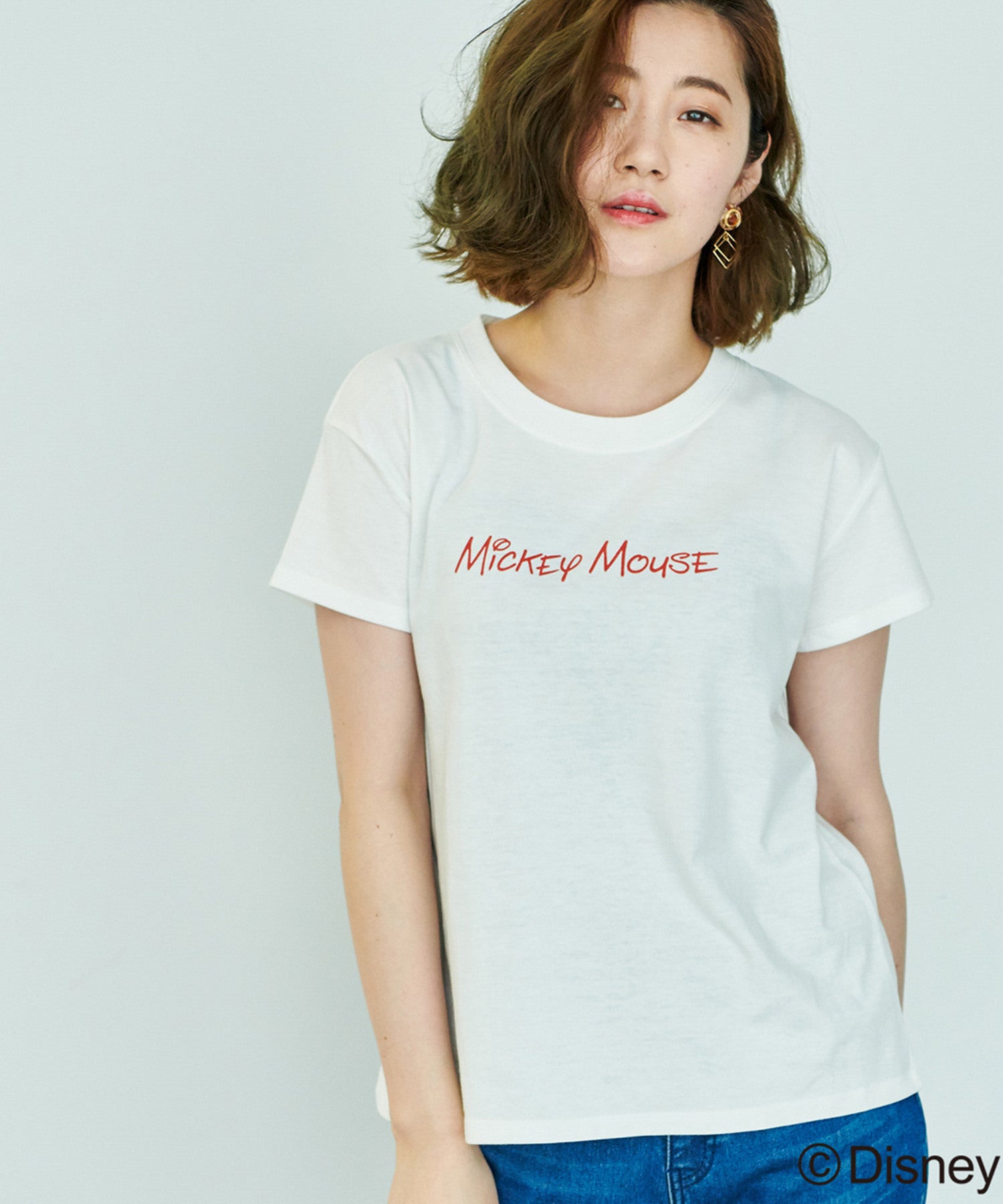 Rope Picnic Disney ディズニー Mickeyロゴtシャツ トップス Tシャツ カットソー 通販 J Adore Jun Online