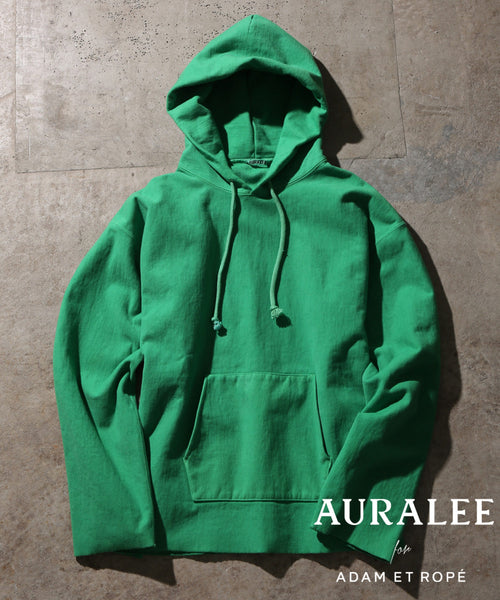 AURALEE SUPER MILLED SWEAT PARKA CUT-OFF