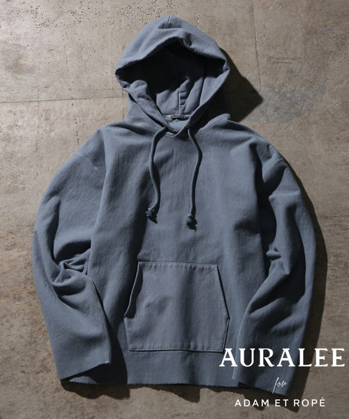 AURALEE SUPER MILLED SWEAT PARKA CUT-OFF