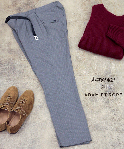 ADAM ET ROPÉ HOMME / 【GRAMICCI】別注 TRO STRIPE CRAZY 1TUCK PANTS