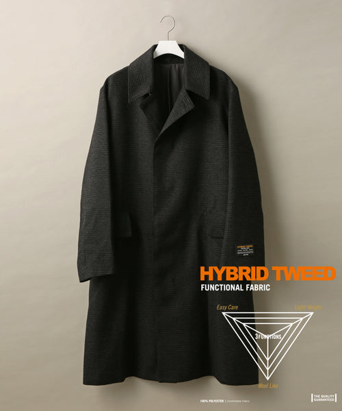 【HYBRID TWEED】ステンカラーコート