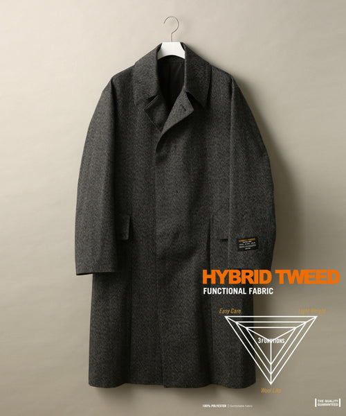 【HYBRID TWEED】ステンカラーコート