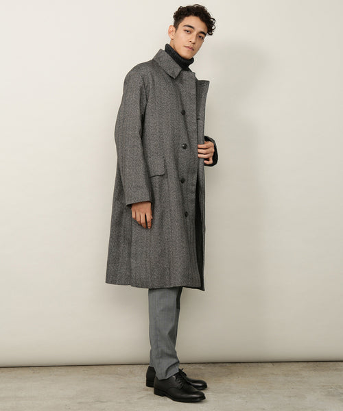 ADAM ET ROPÉ HOMME / 【HYBRID TWEED】ステンカラーコート