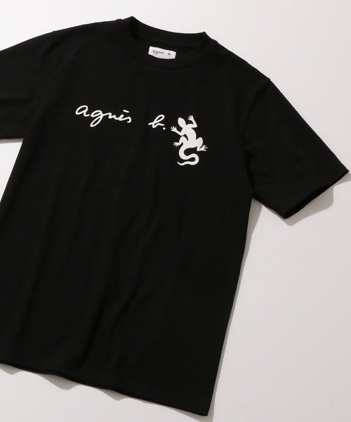 アニエス・ベー レザールTシャツ 白 S