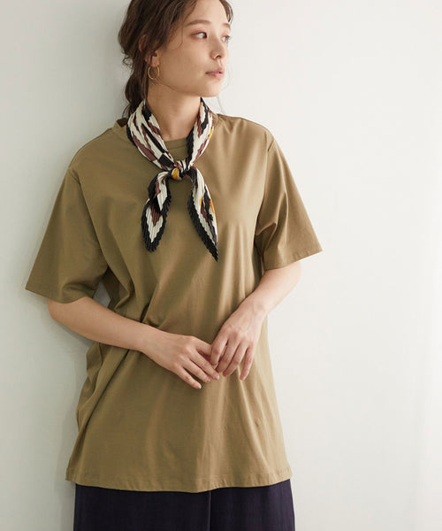 ROPÉ PICNIC / シルケットバックツイストチュニックTシャツ (トップス