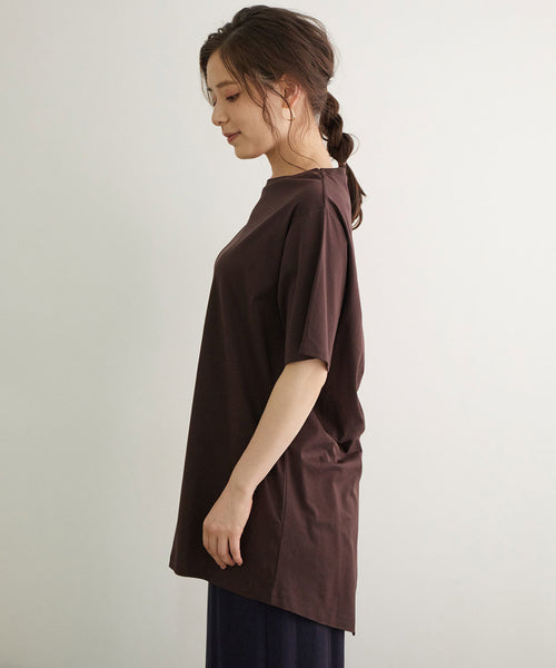 ROPÉ PICNIC / シルケットバックツイストチュニックTシャツ (トップス