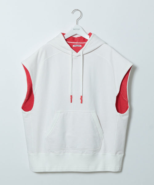 BIOTOP / WOMENS【FUMIKA UCHIDA】NO-SLEEVE DOUBLE FACE HOODY ...