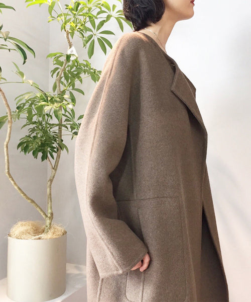 ADAM ET ROPÉ FEMME / WOMENS【seya.】Double-face YAK coat