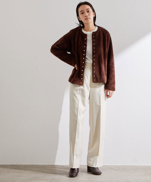 ADAM ET ROPÉ FEMME / 【agnes b. pour ADAM ET ROPE'】ボア CARDIGAN