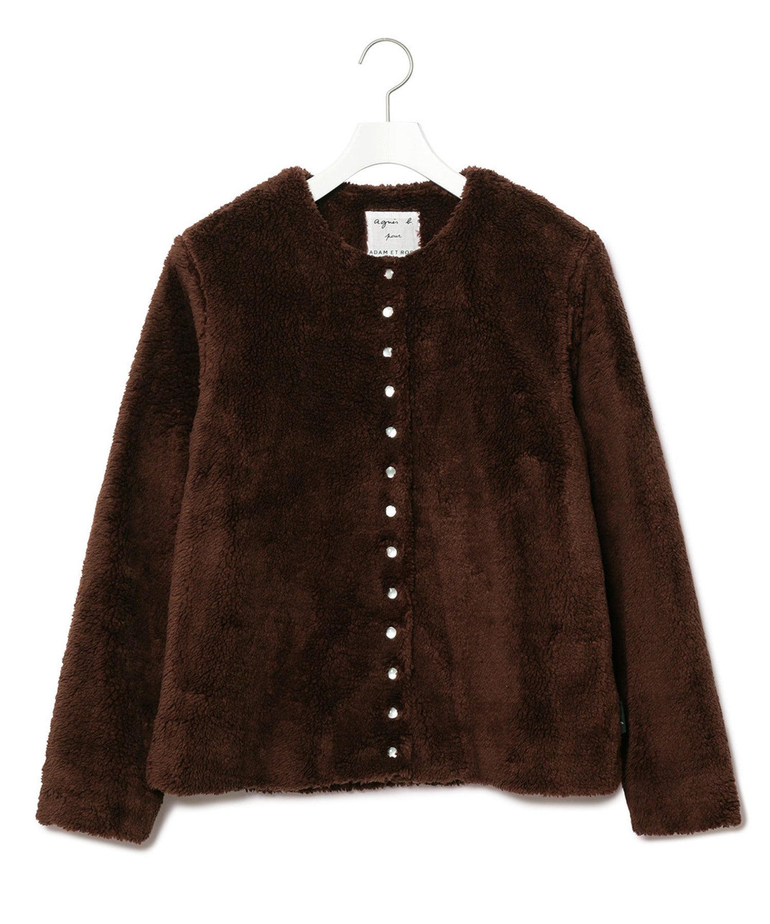 【agnes b. pour ADAM ET ROPE'】ボア CARDIGAN PRESSIONS