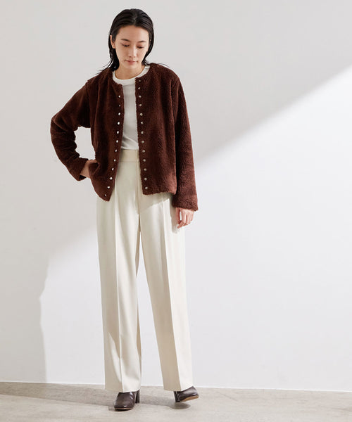 ADAM ET ROPÉ FEMME / 【agnes b. pour ADAM ET ROPE'】ボア CARDIGAN