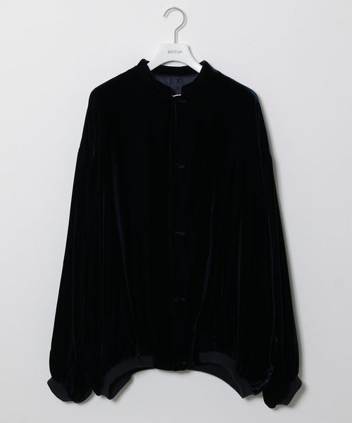 ADAM ET ROPÉ HOMME / MENS【seya.】Puffy Nehru blouson Fluid Velvet