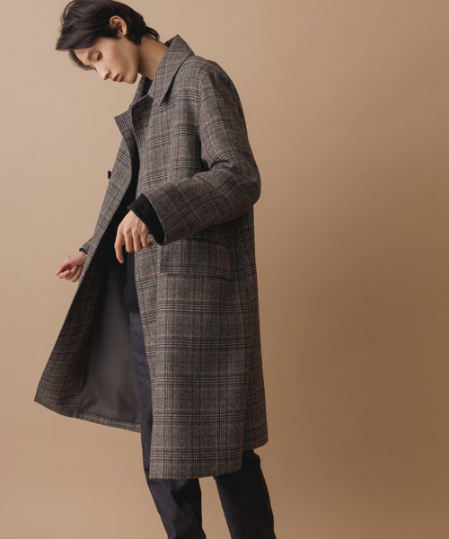 ADAM ET ROPÉ HOMME / 【HYBRID TWEED】オーバーサイズ ステンカラー