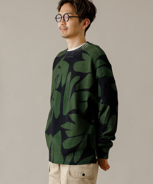 Saturdays NYC / Tahiti Palms Mixed Stitch Sweater (トップス