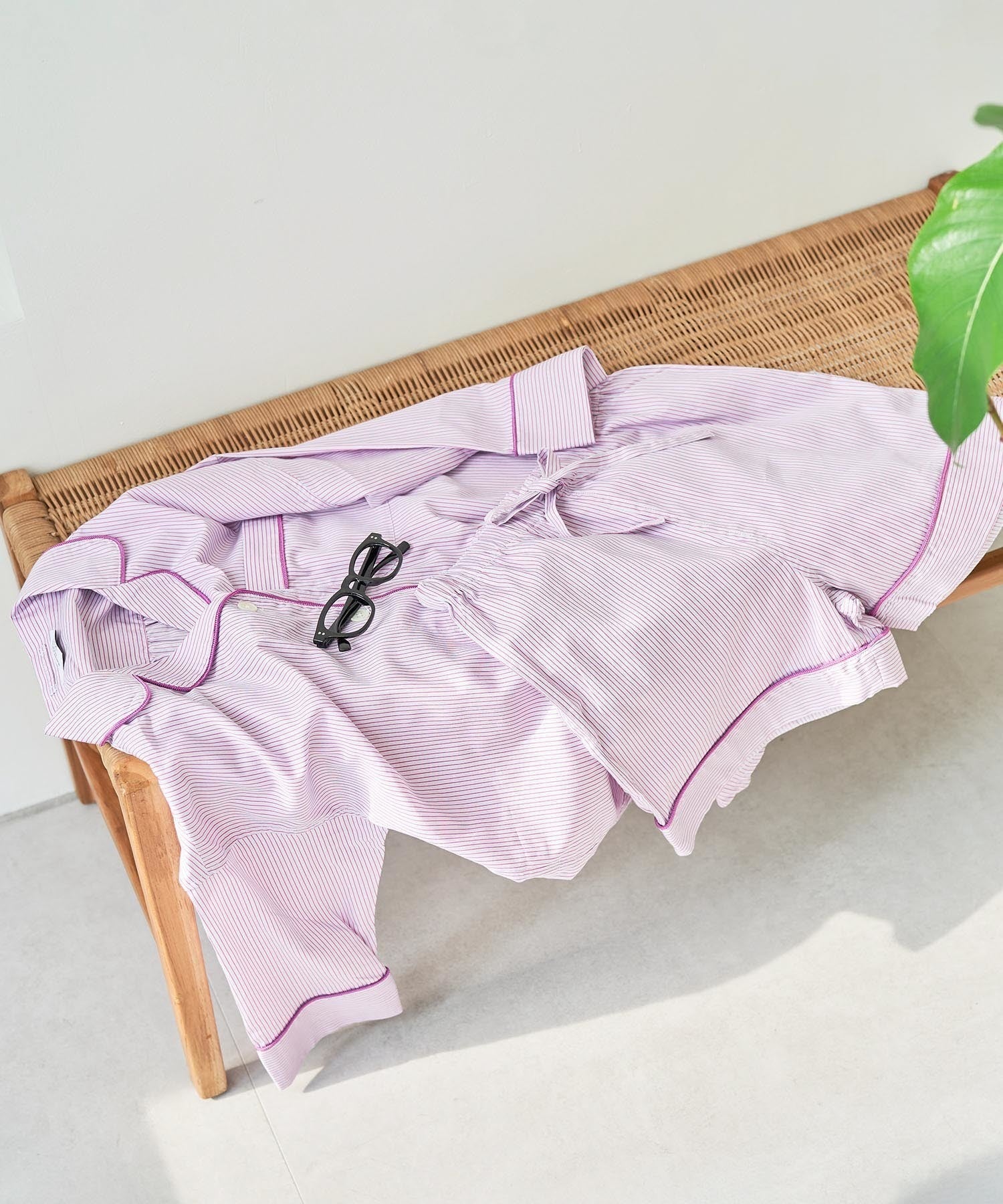 鎌倉シャツ×ViSage】【SET】チュニックショートパンツパジャマ | ViS