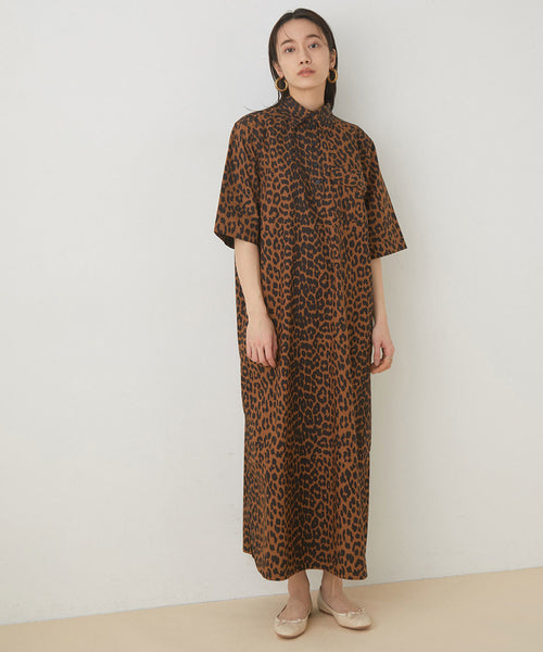 ADAM ET ROPÉ FEMME / 【GANNI】Printed Cottton Poplin Onepiece