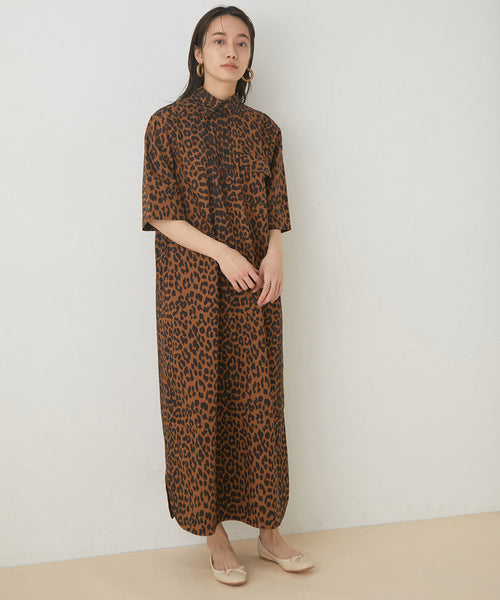 ADAM ET ROPÉ FEMME / 【GANNI】Printed Cottton Poplin Onepiece