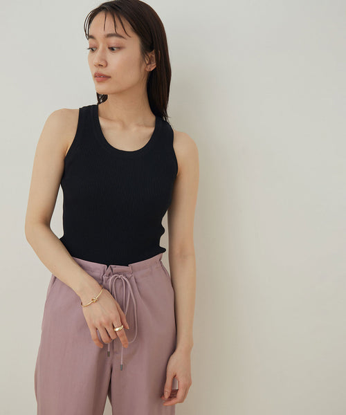 ADAM ET ROPÉ FEMME / 【AURALEE】HIGH GAUGE RIB KNIT TANK (トップス