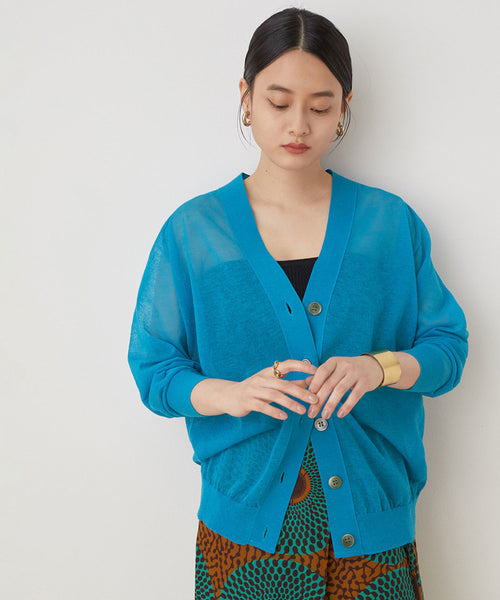 ADAM ET ROPÉ FEMME / 【BATONER】別注SEE THROUGH CARDIGAN (トップス